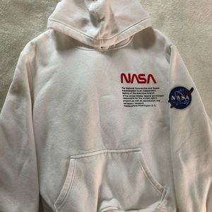 White fleece NASA sweatshirt